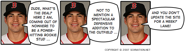 Jacoby Ellsbury has been a rookie dynamo since coming up from Pawtucket to fill in for the injured Manny Ramirez.