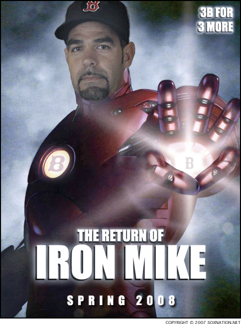 Iron Mike Lowell returns to the Red Sox in 2008